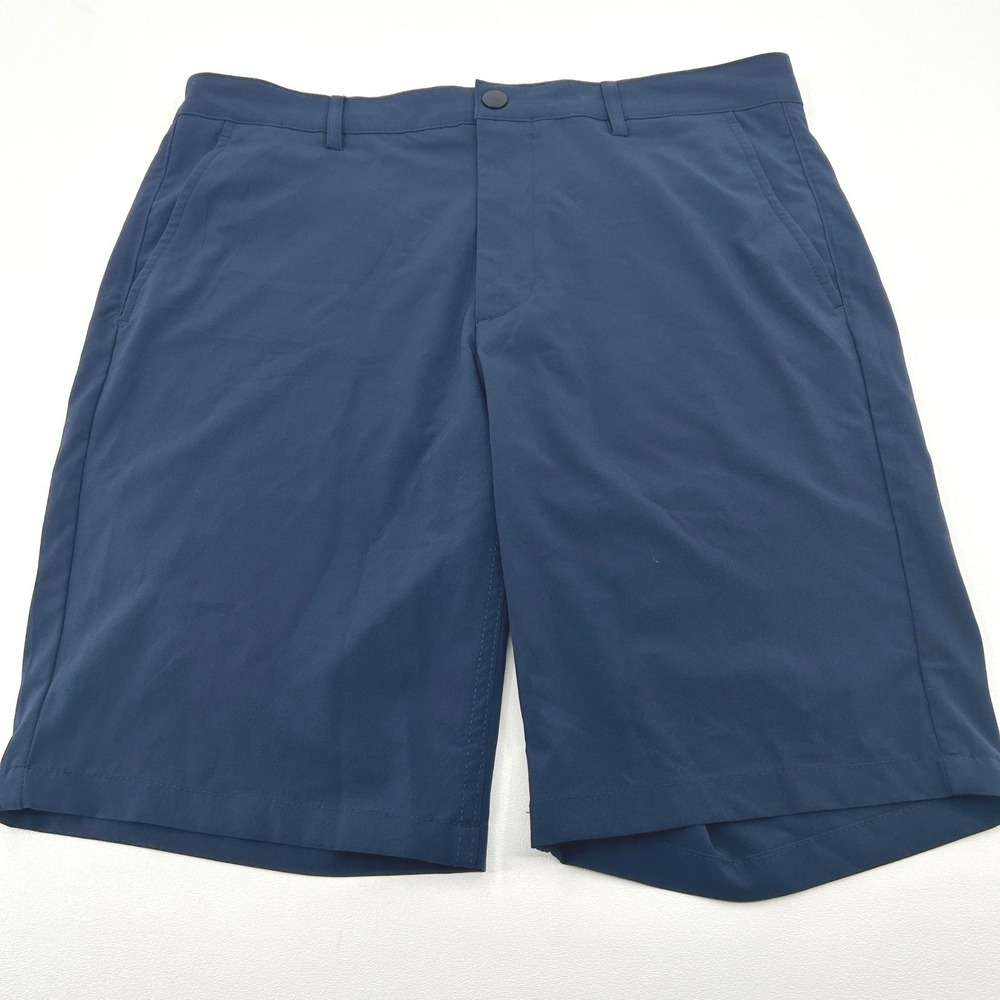 Vince Camuto Shorts Mens 32 Navy‎ Blue Tech Stretch Flat Front Golf Classic